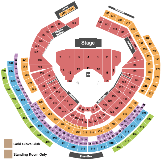 Nationals Park Billy Joel Seating Chart